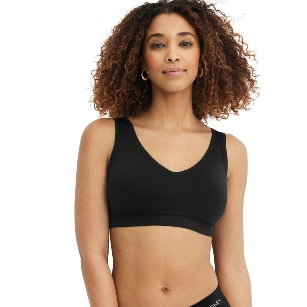Jockey Back Smoothing Seam Free Bralette X2 In Black Women's Size XL NWOT